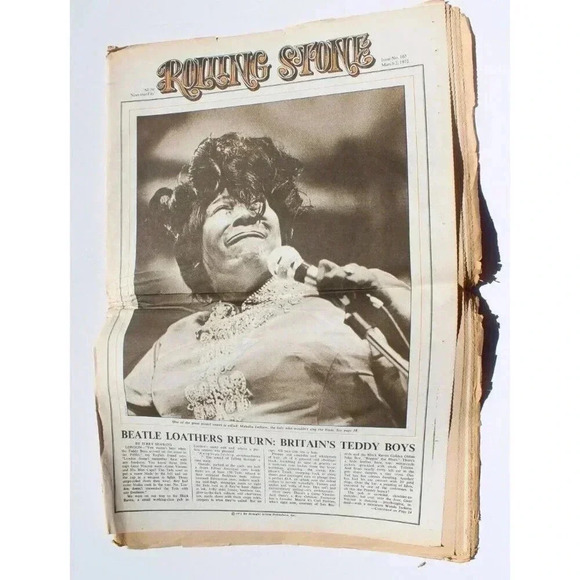 Vtg Rolling Stones April 13, 1972 Issue No. 106 Magazine Newspaper Pete Seeger - Picture 2 of 3